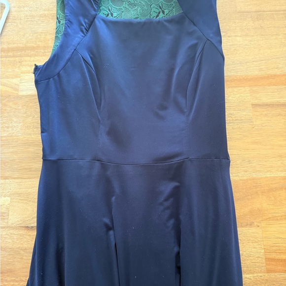 Anthropology Chic Eva Franco Forest Green Textured Mini Dress - Picture 11 of 12